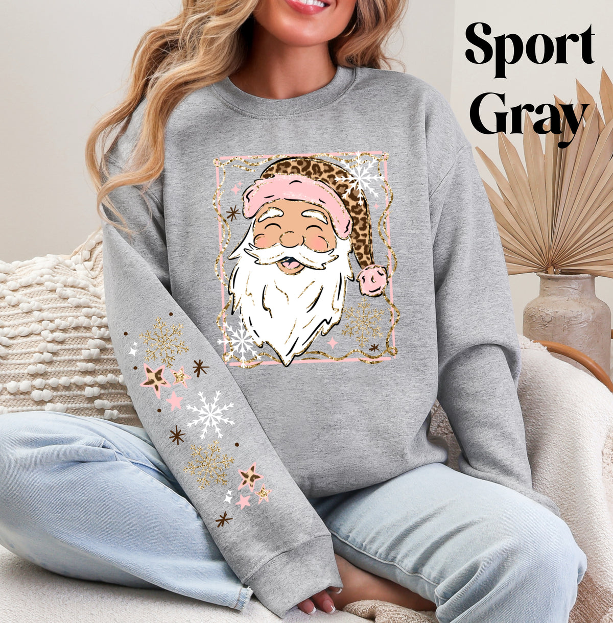Leopard Santa Sweatshirt