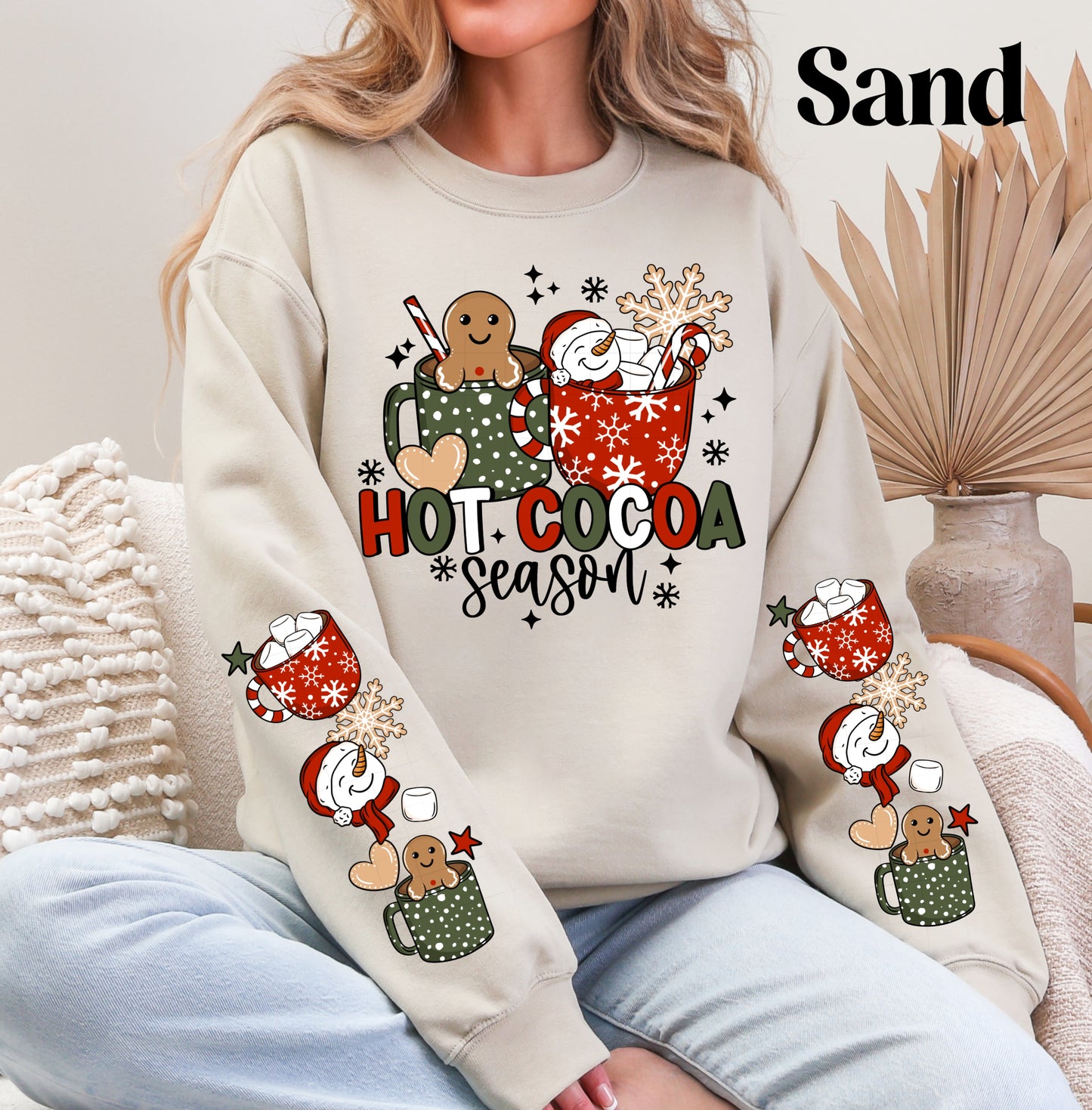 Hot Cocoa Mugs Sweatshirt