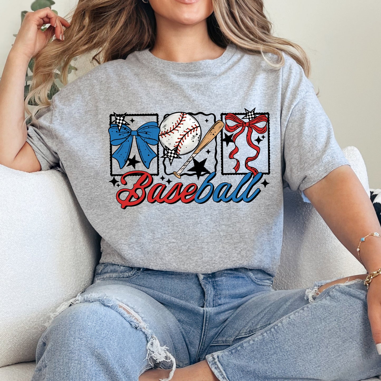 Baseball Bows RWB Shirt