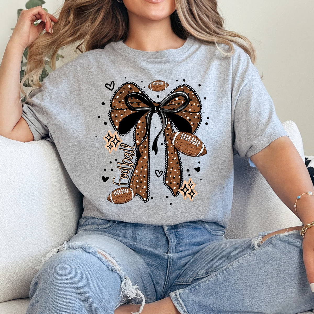 Football Bow Shirt