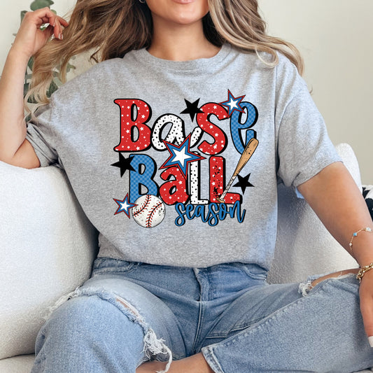 Baseball Season RWB Shirt