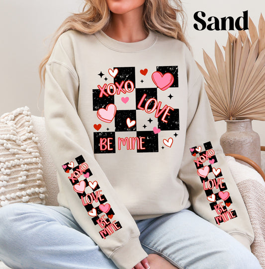 Checkered Love Sweatshirt