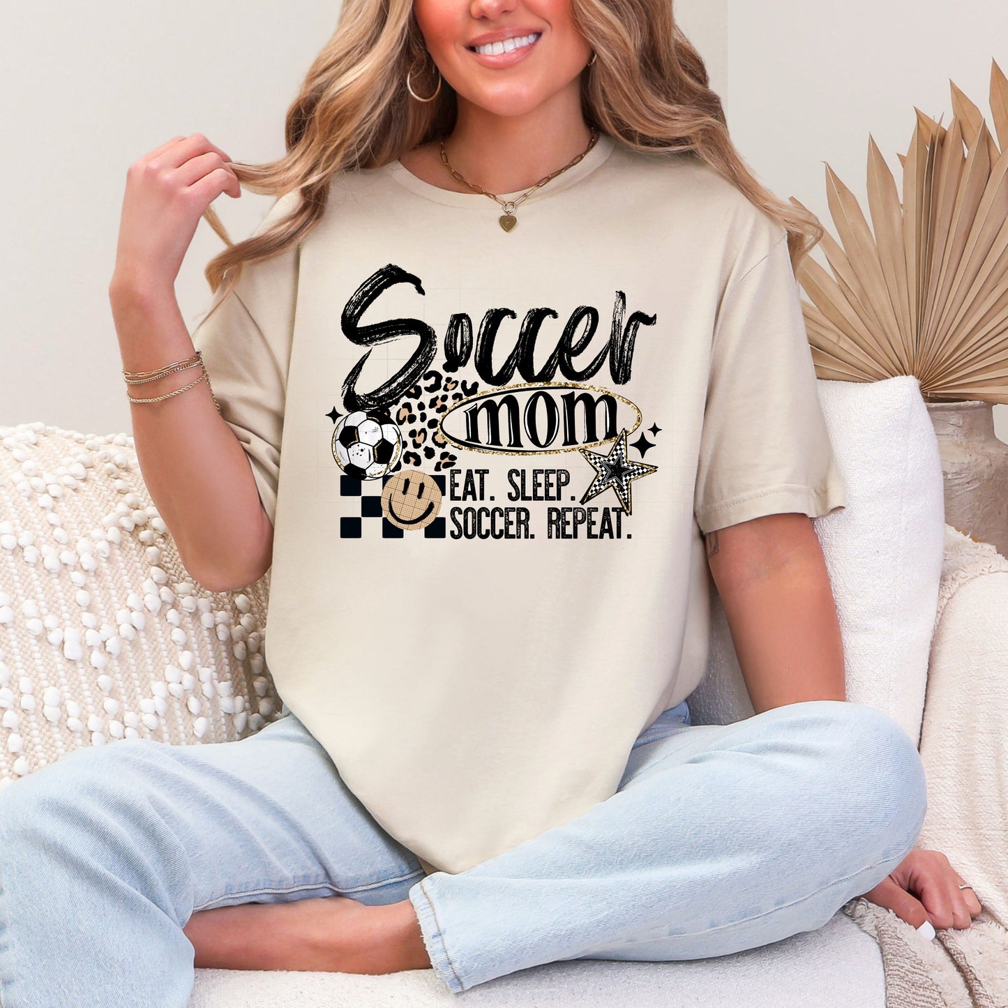 Soccer Mom Smiley T-Shirt
