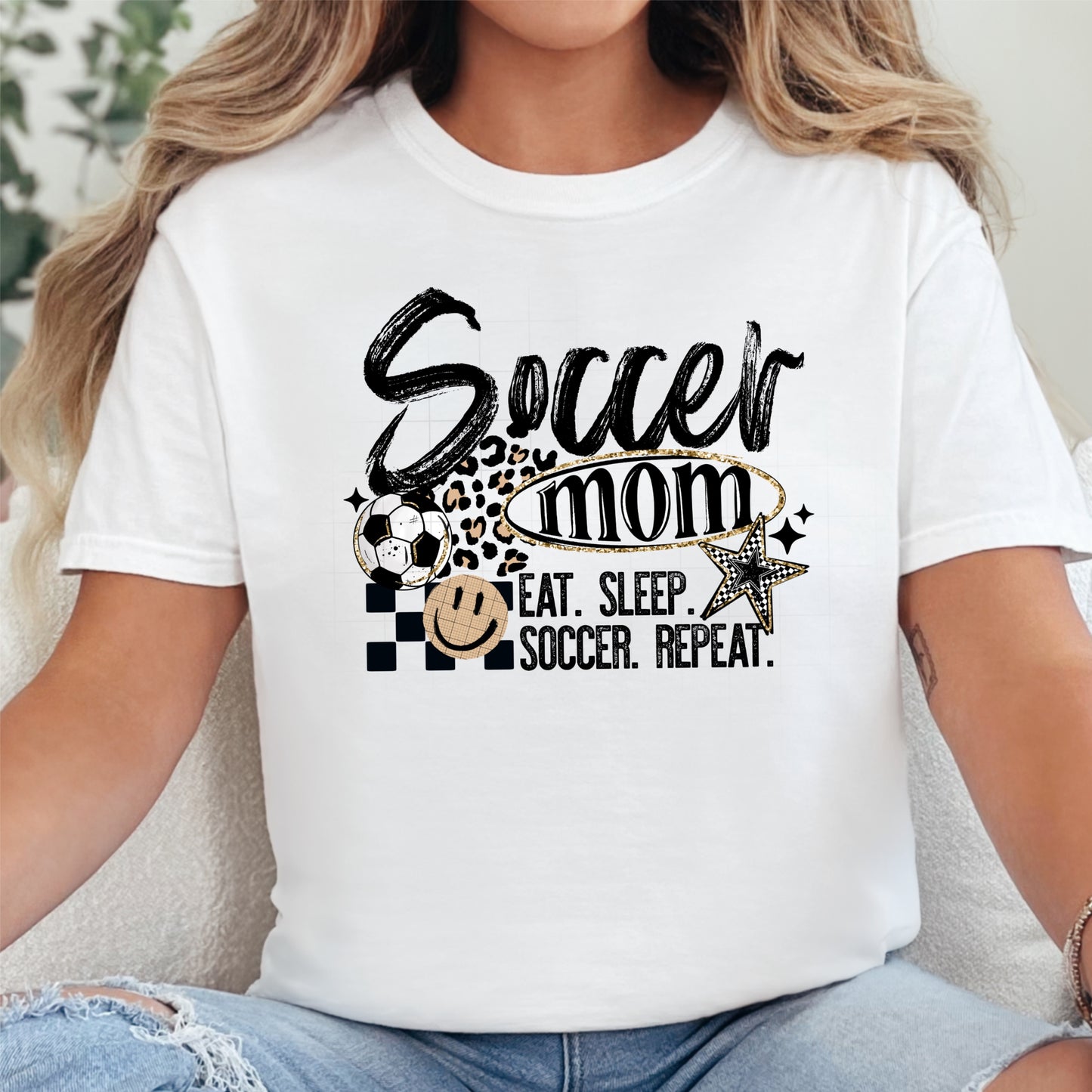 Soccer Mom Smiley T-Shirt