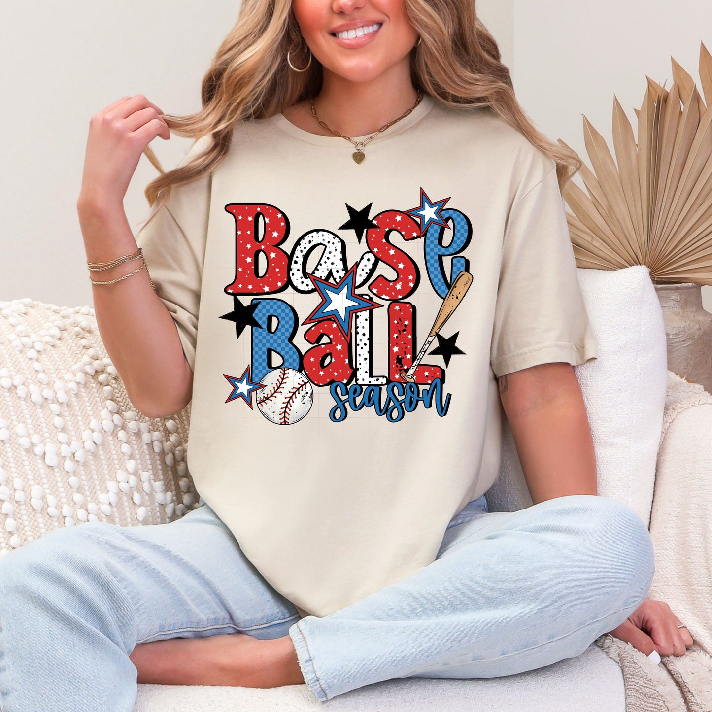 Baseball Season RWB Shirt