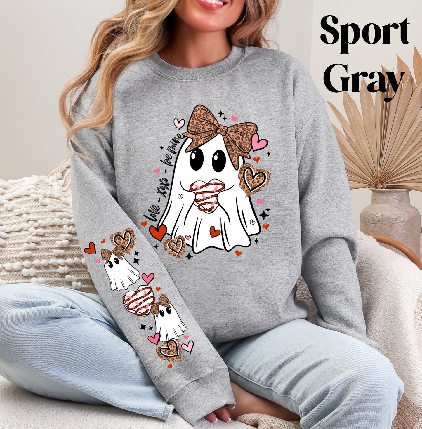 Valentines Ghost Sweatshirt