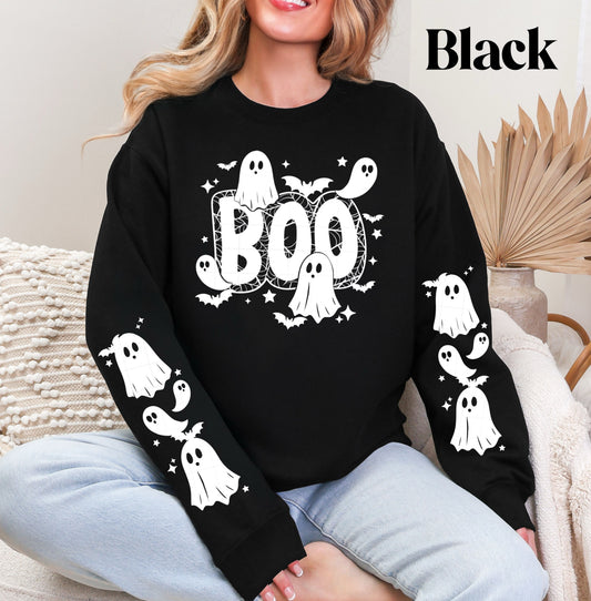 Boo Ghost (White) Sweatshirt