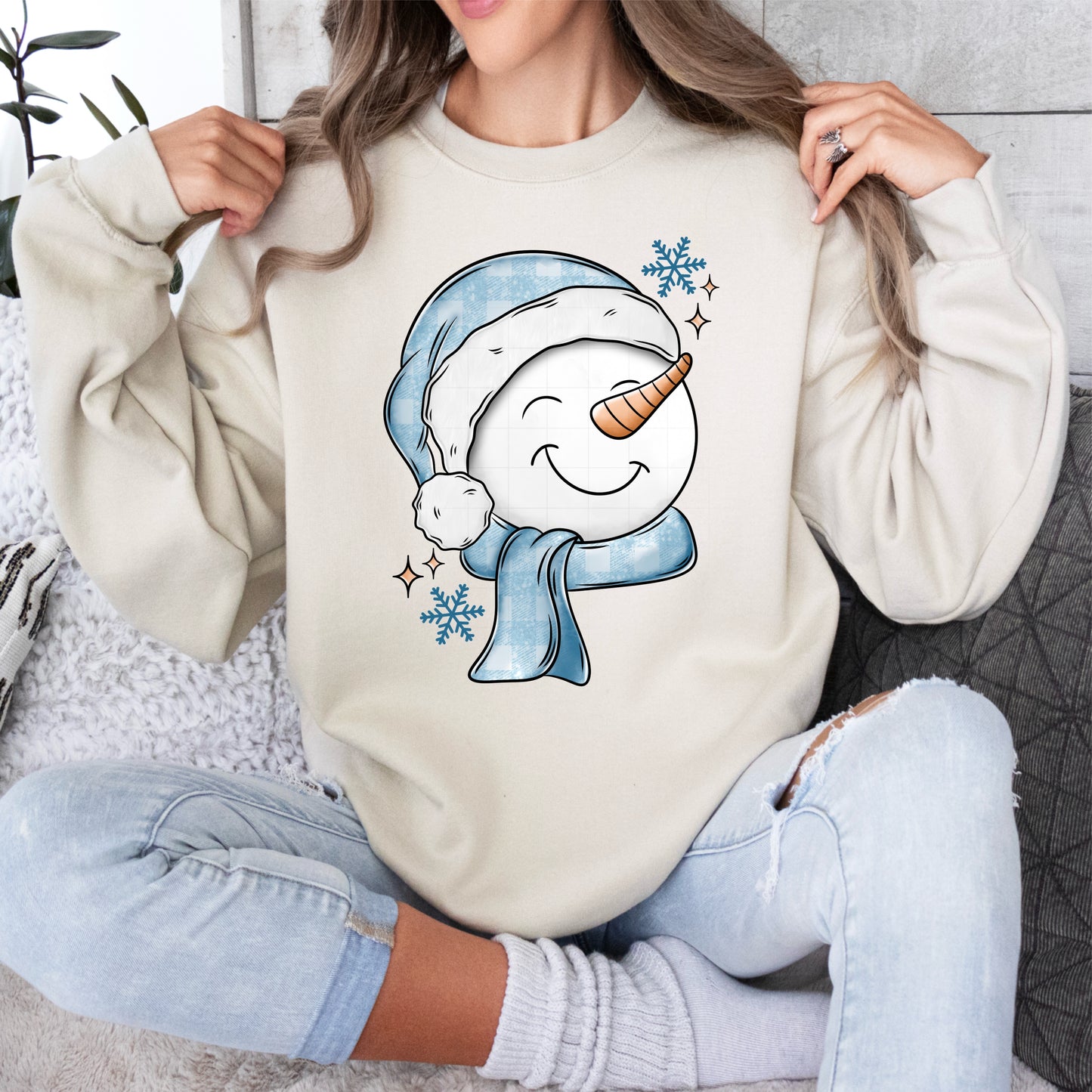 Blue Snowman Shirt