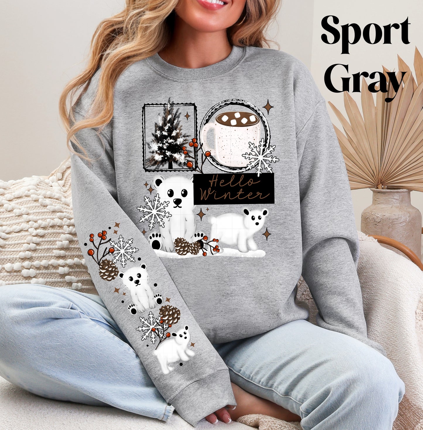 Hello Winter Bears Sweatshirt