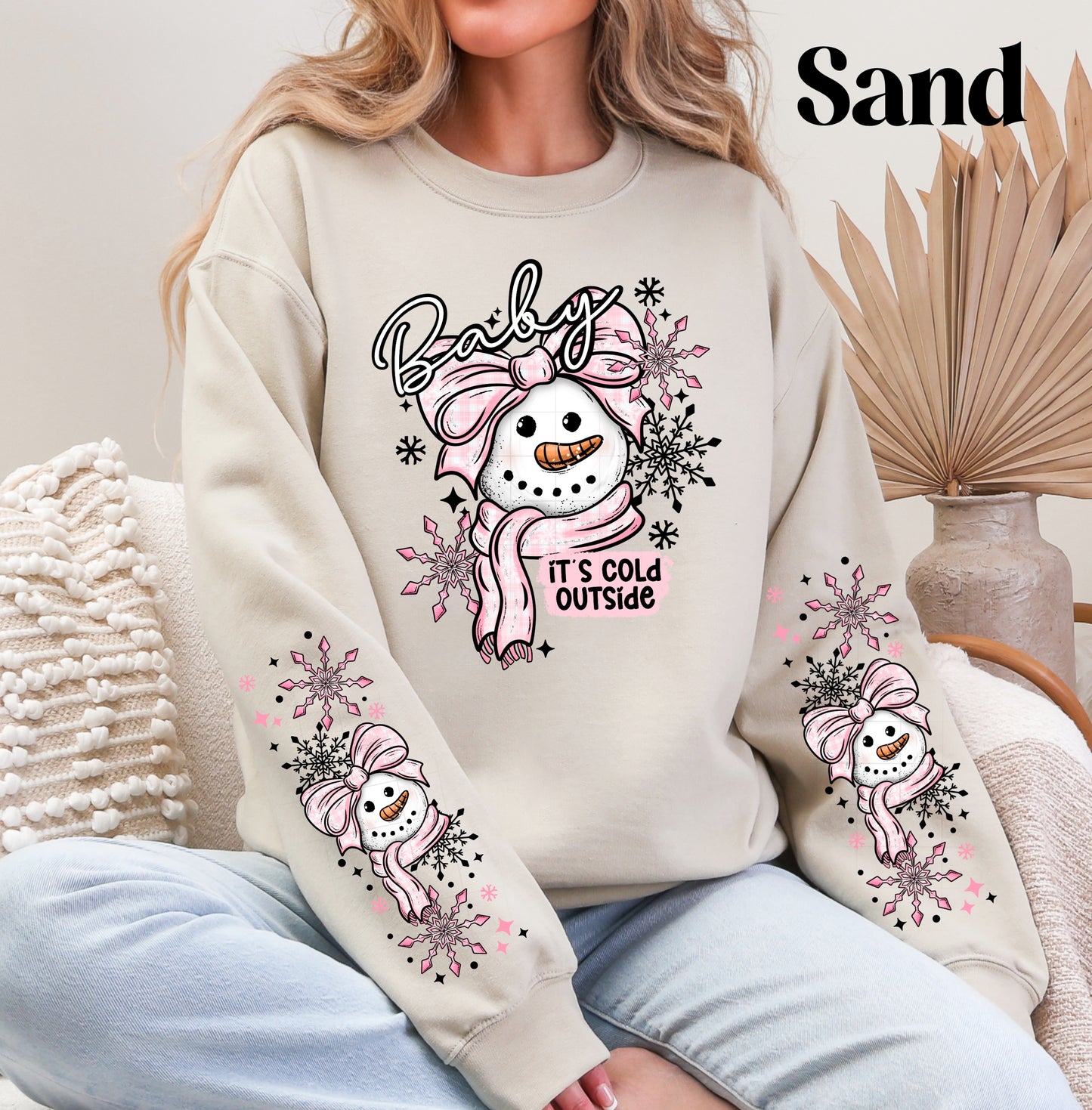 Baby Its Cold Sweatshirt Pinks