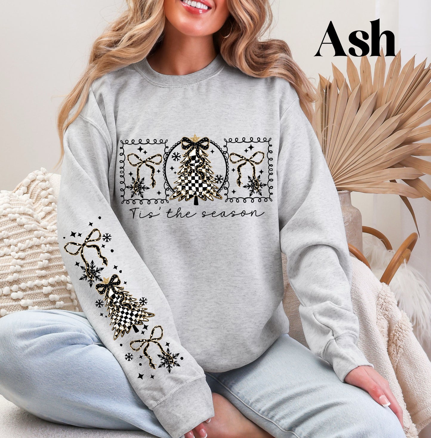 Tis The Season Bows Sweatshirt