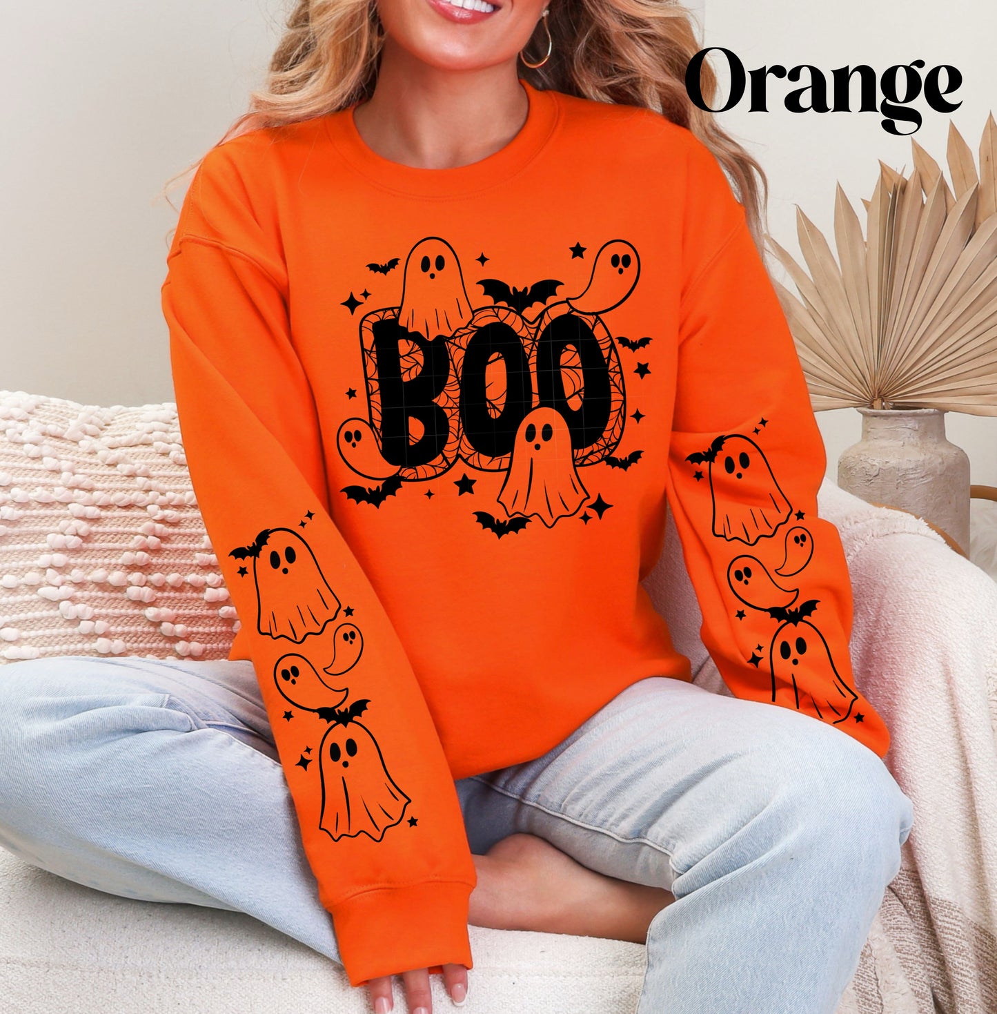 Boo Ghost (Black) Sweatshirt