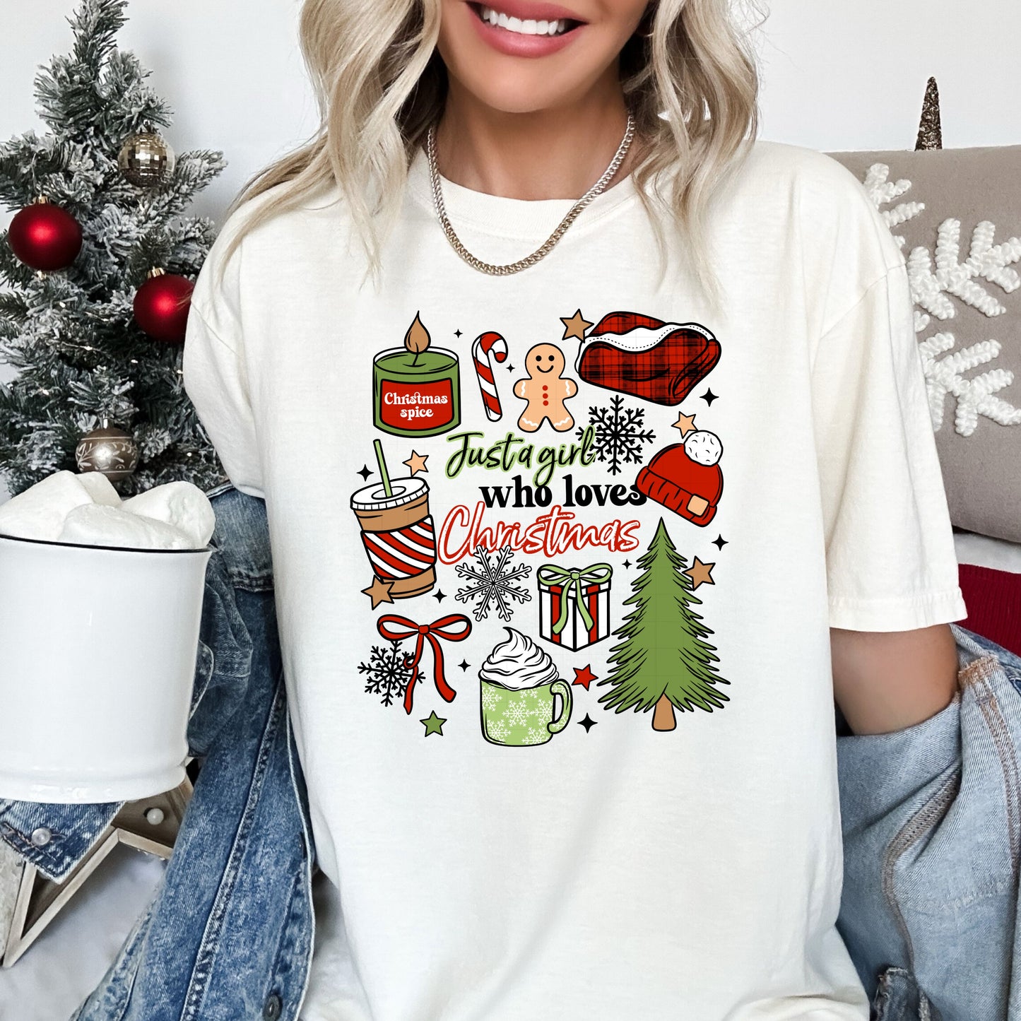 Just A Girl Who Loves Christmas Shirt