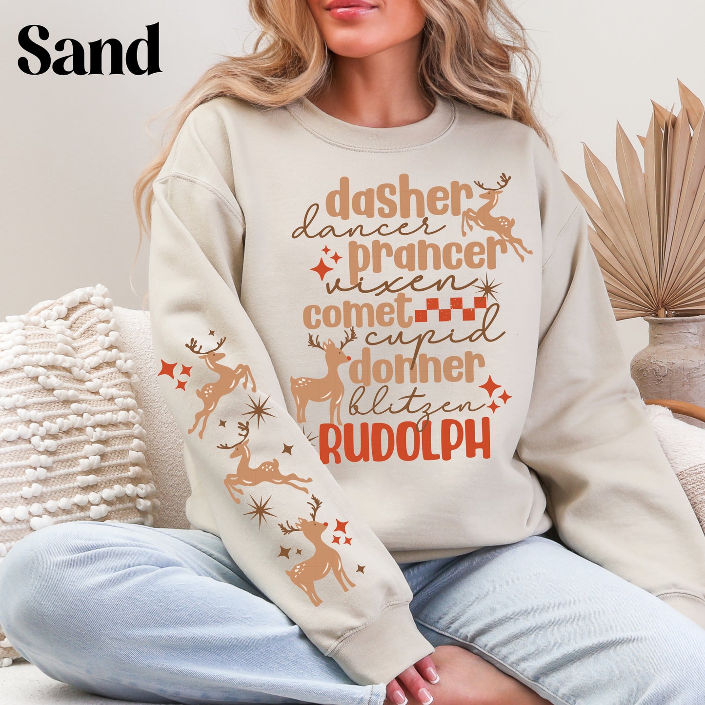 Reindeer Names Sweatshirt