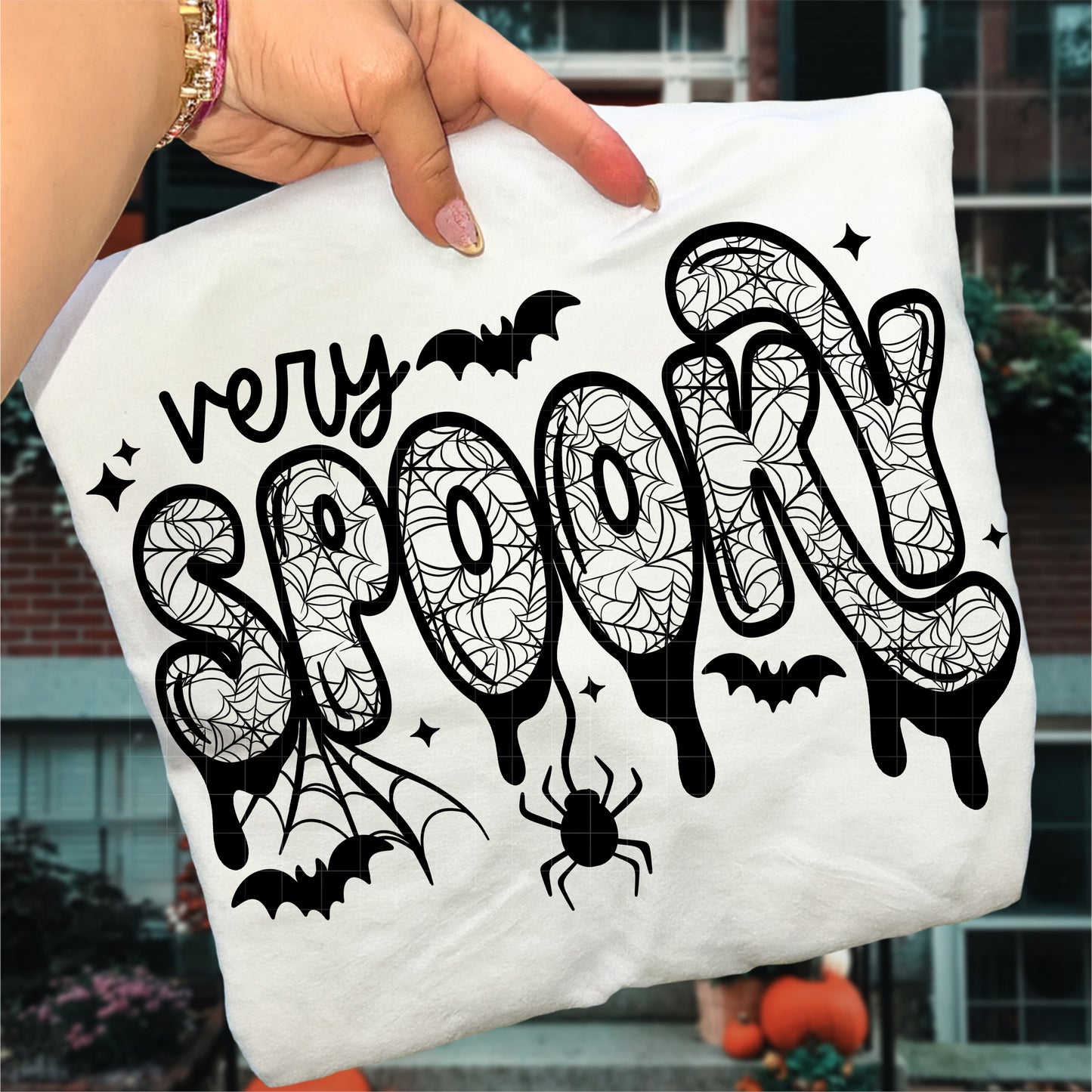 Very Spooky Screen Print Transfer