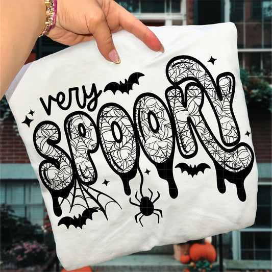 Very Spooky Screen Print Transfer