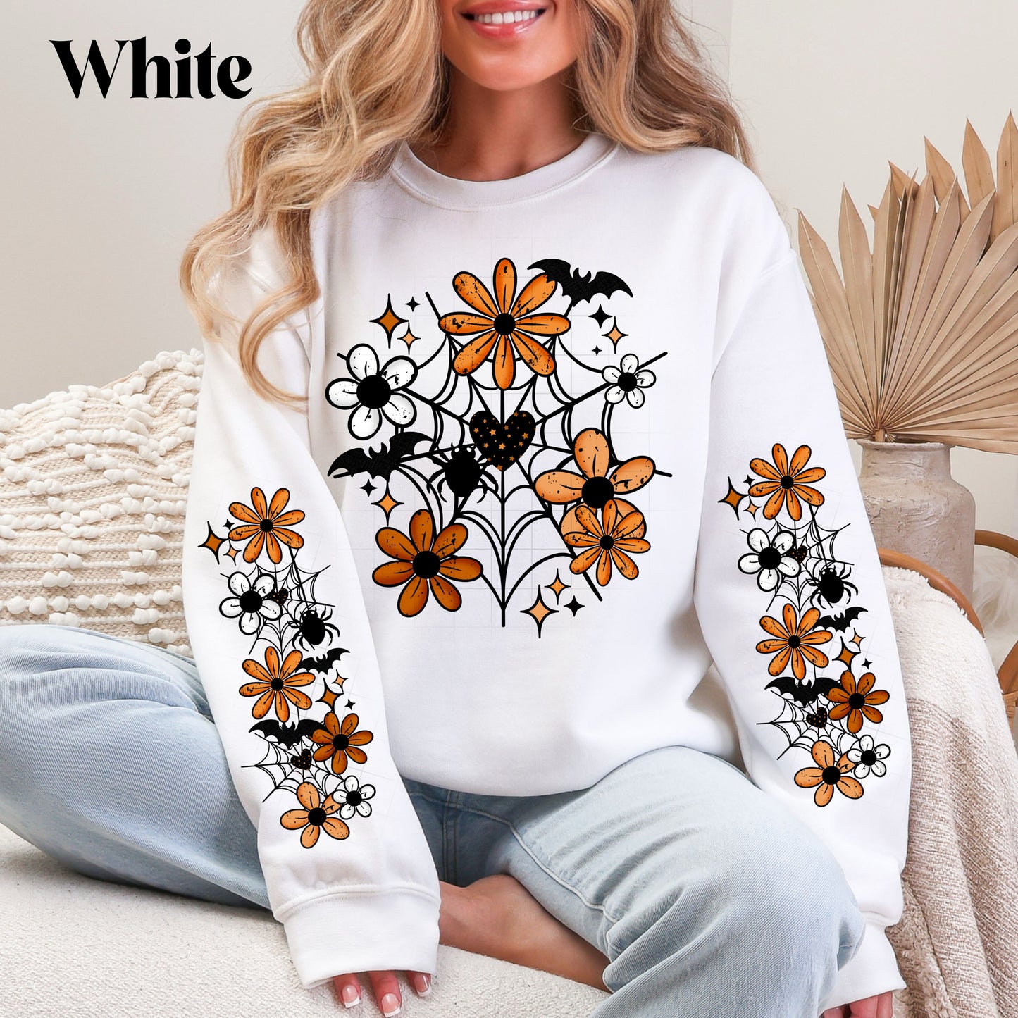 Floral Web Sweatshirt