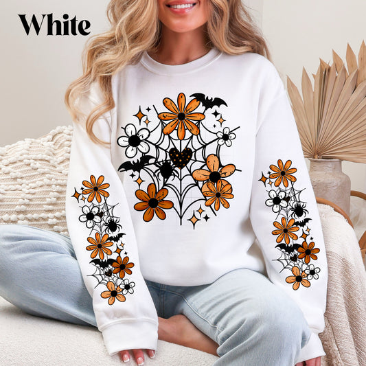 Floral Web Sweatshirt