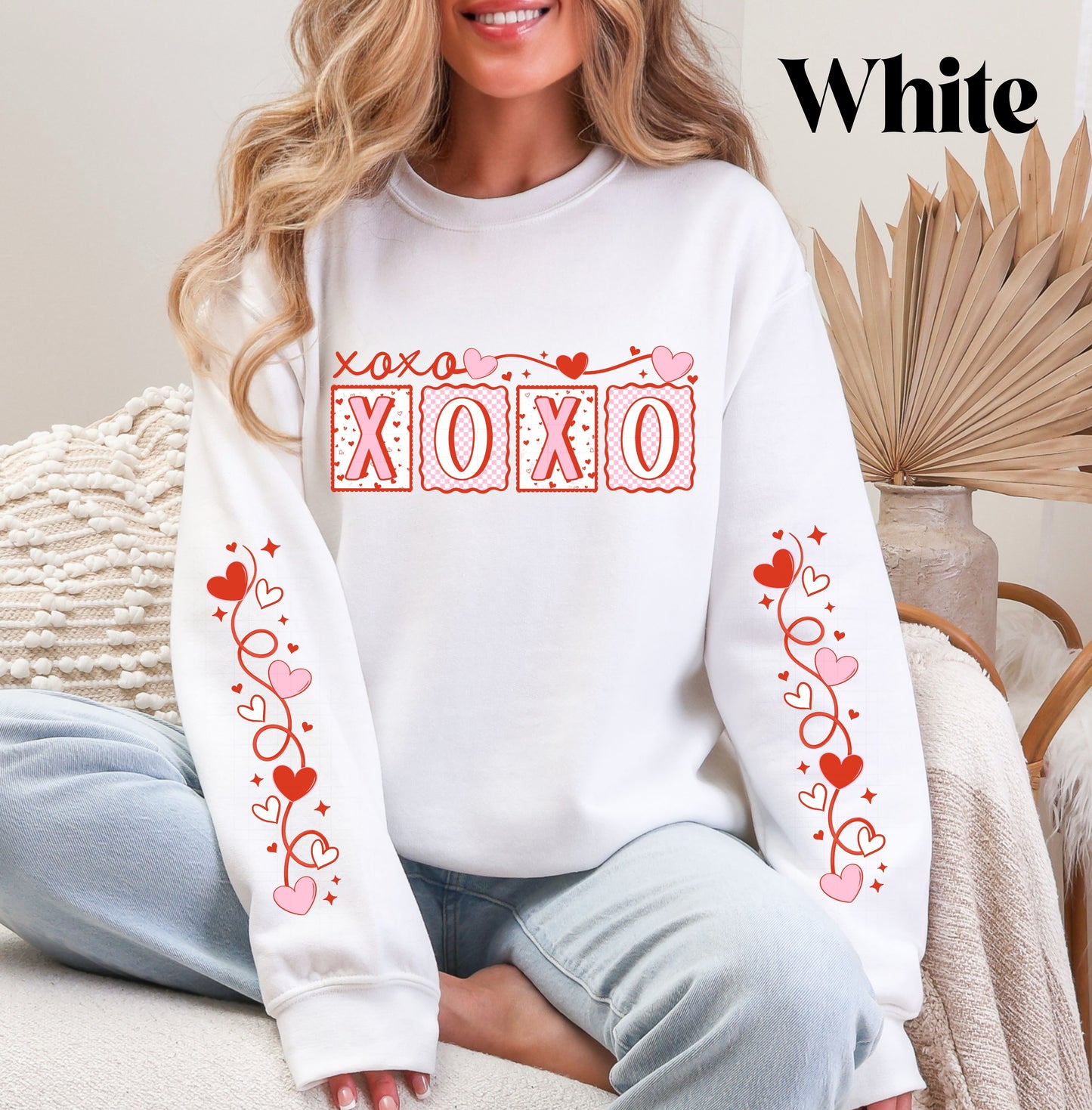 XoXo Heart Sleeve Sweatshirt