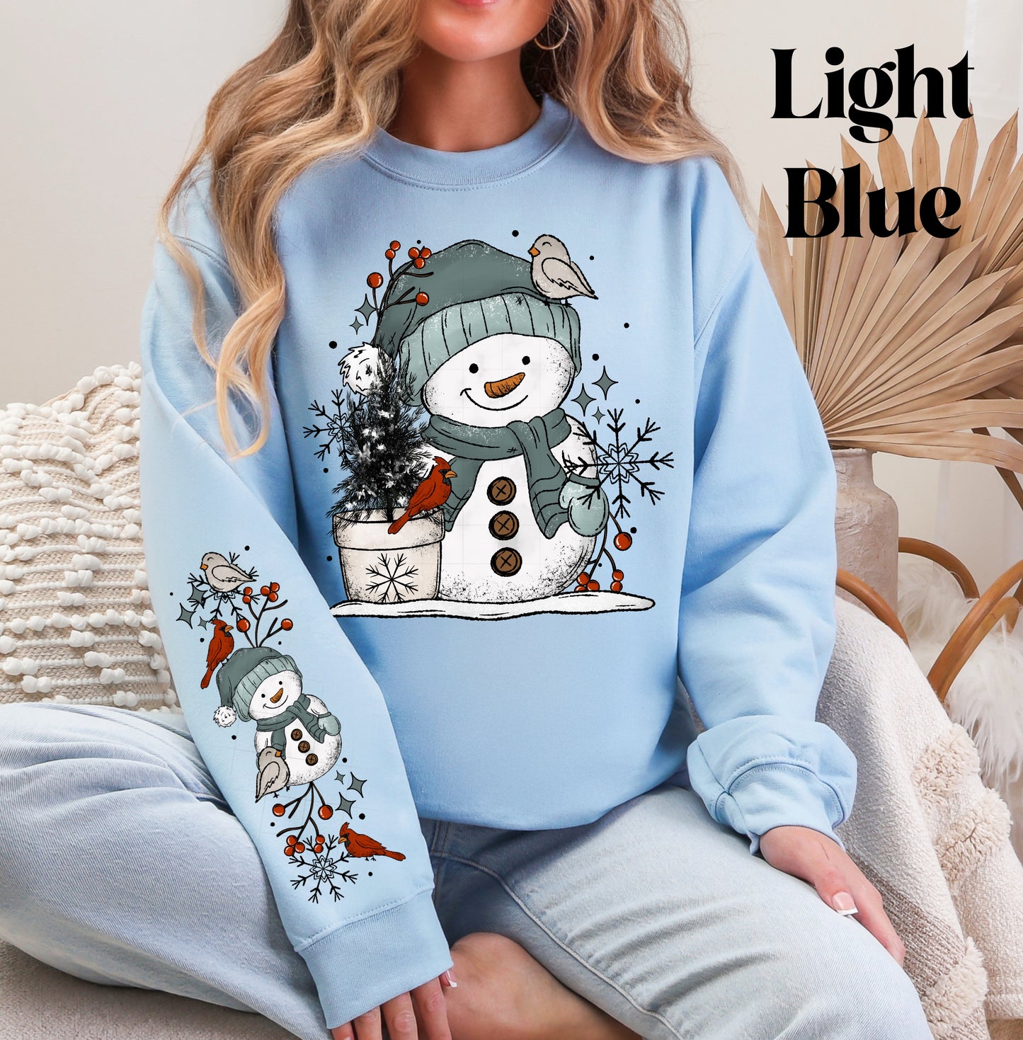 Cardinal Snowman Sweatshirt