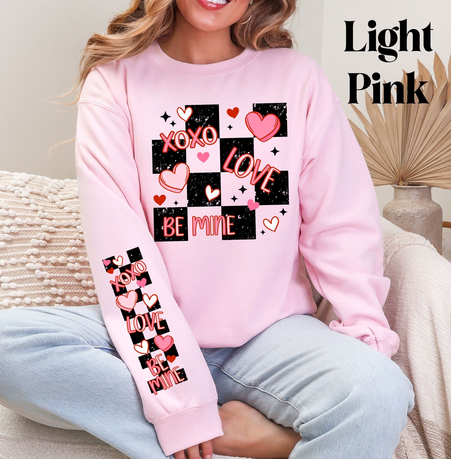 Checkered Love Sweatshirt