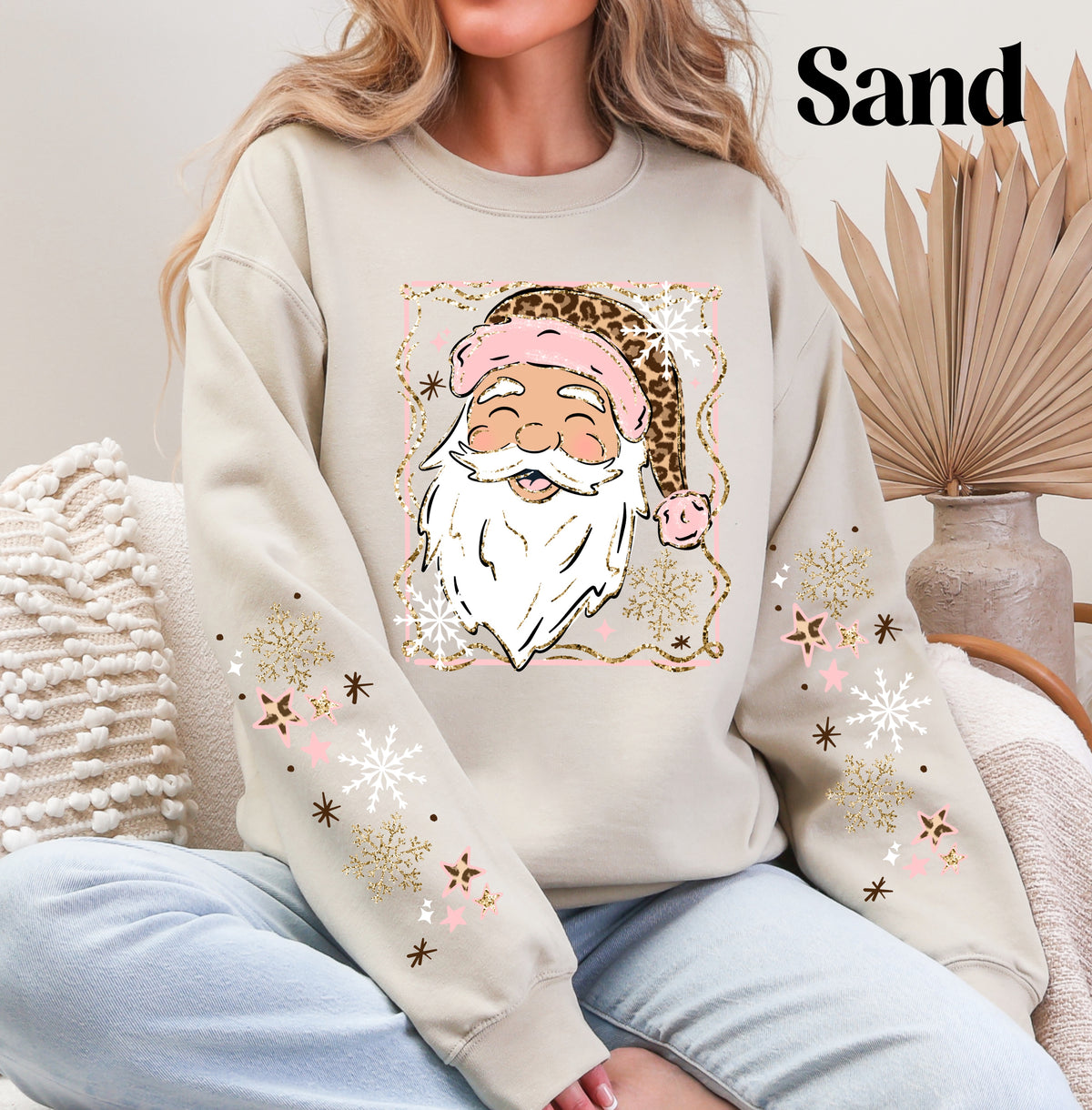 Leopard Santa Sweatshirt