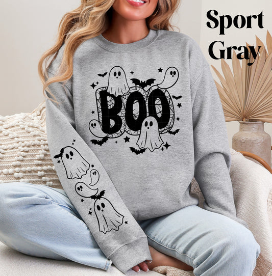 Boo Ghost (Black) Sweatshirt