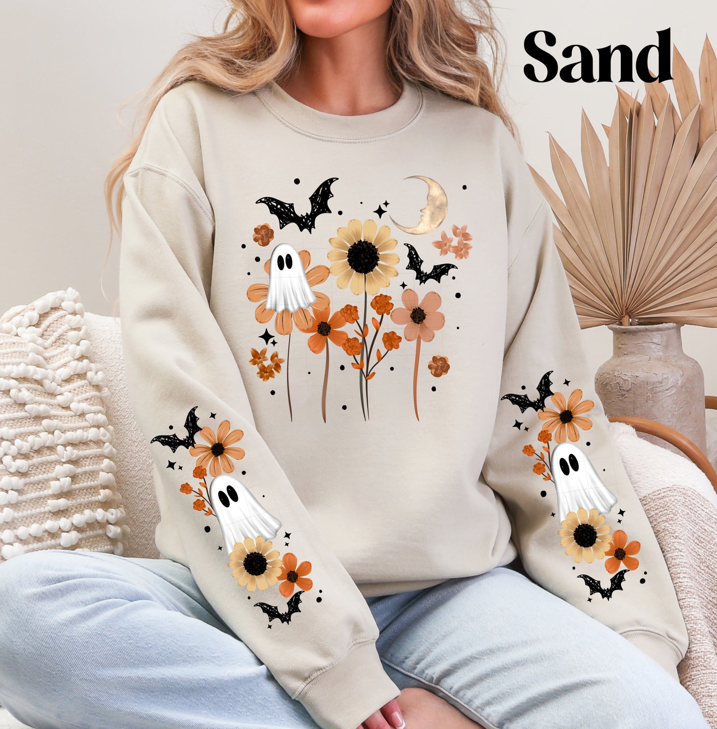 Fall Floral Ghosts Sweatshirt