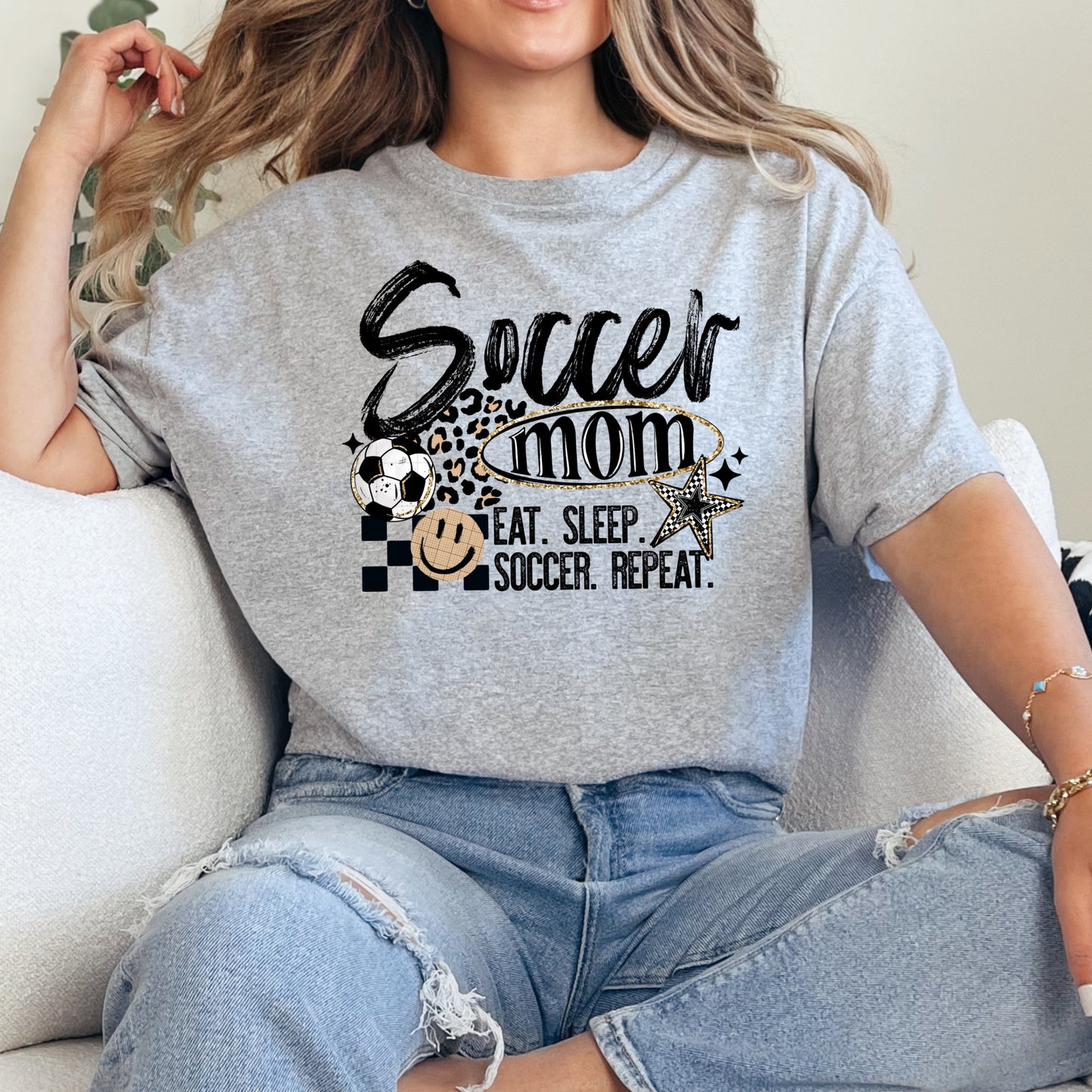 Soccer Mom Smiley T-Shirt