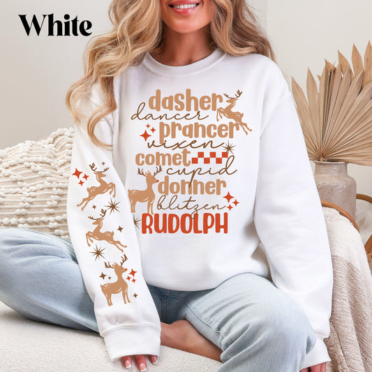 Reindeer Names Sweatshirt