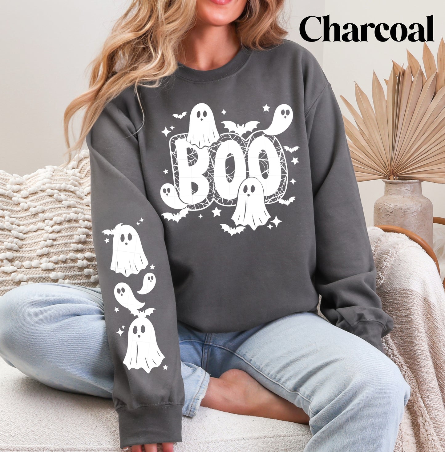 Boo Ghost (White) Sweatshirt