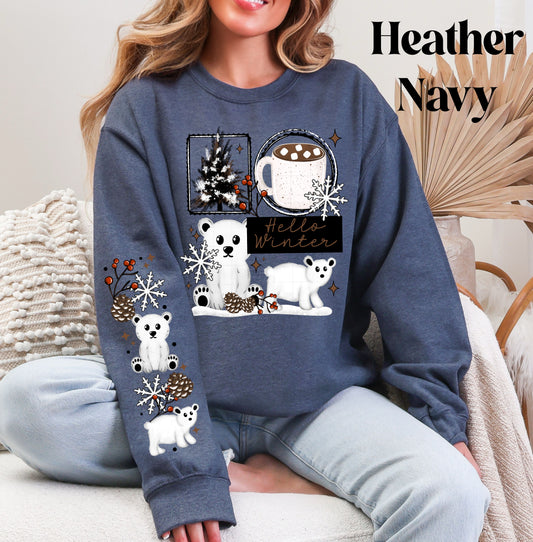 Hello Winter Bears Sweatshirt