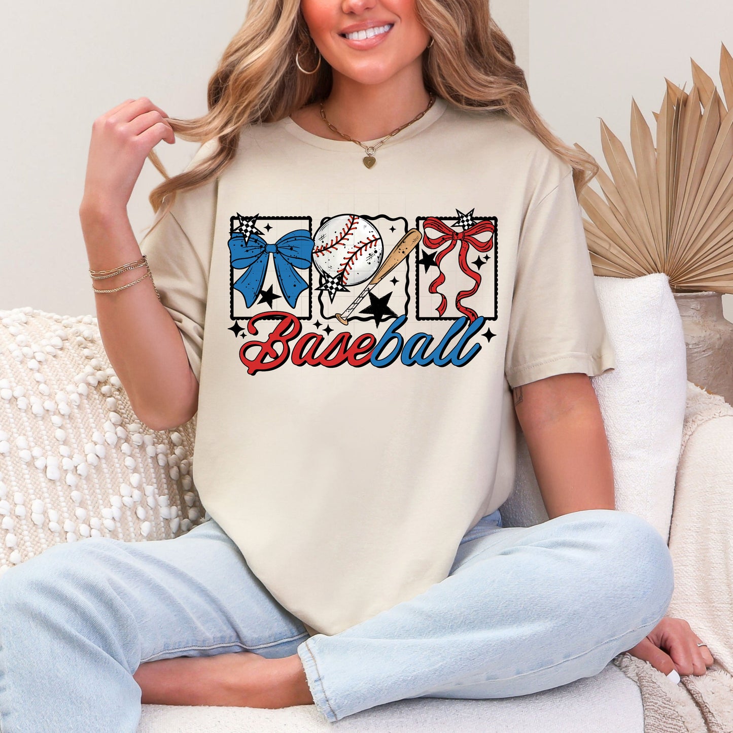 Baseball Bows RWB Shirt