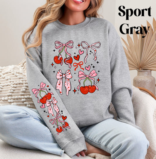 Cherry Bows Sweatshirt