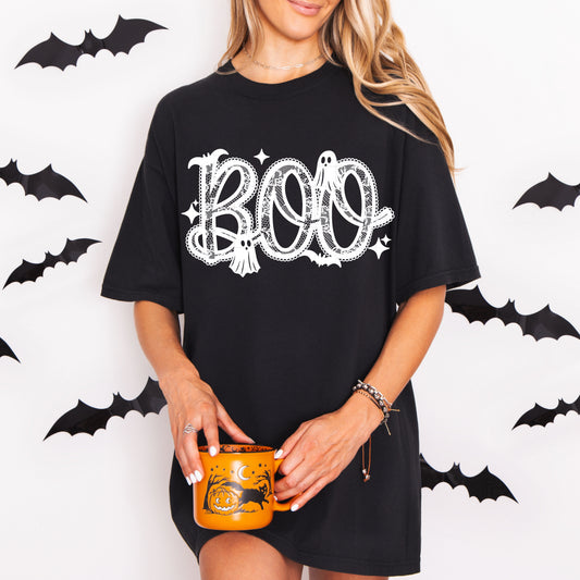 Boo Faux Lace T-Shirt