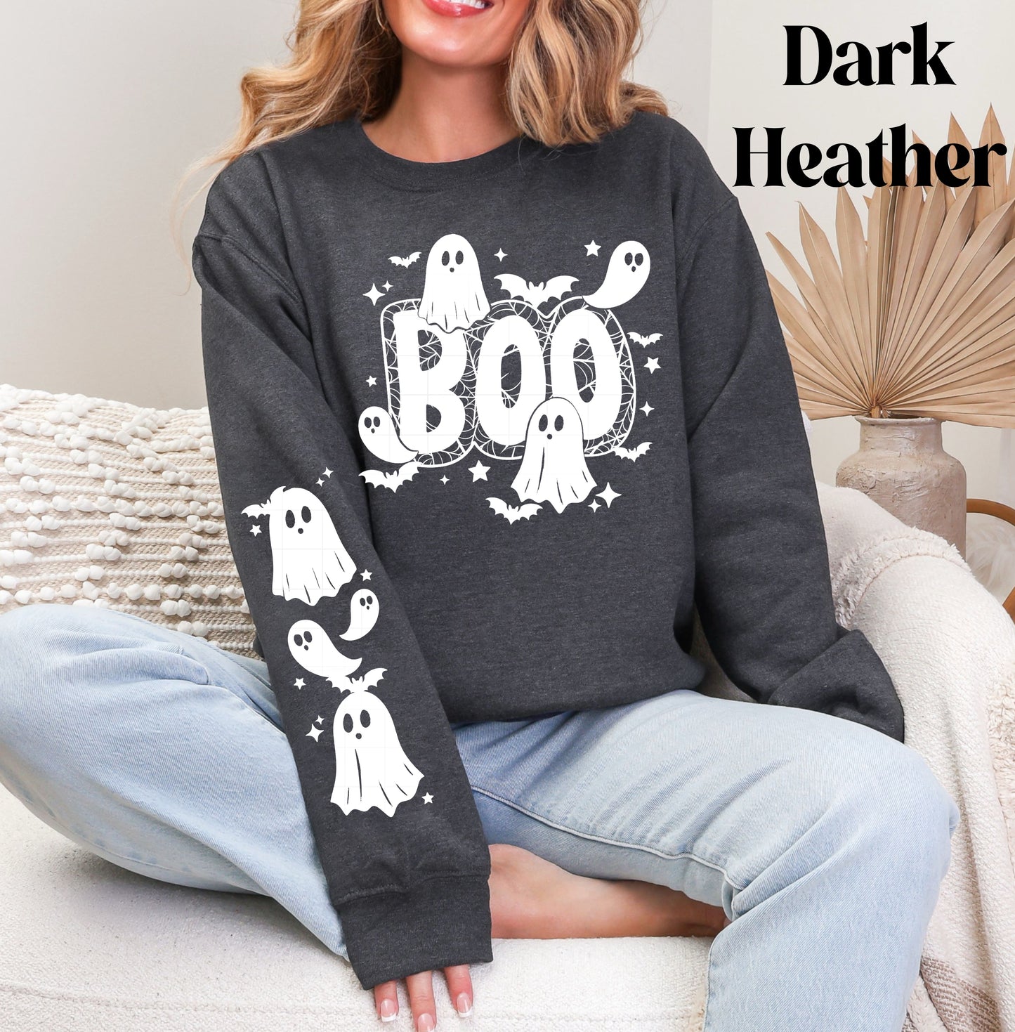 Boo Ghost (White) Sweatshirt