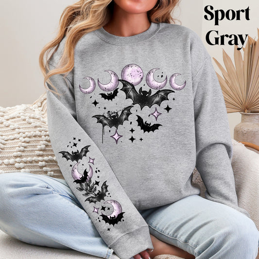 Bats Moon Phase Sweatshirt