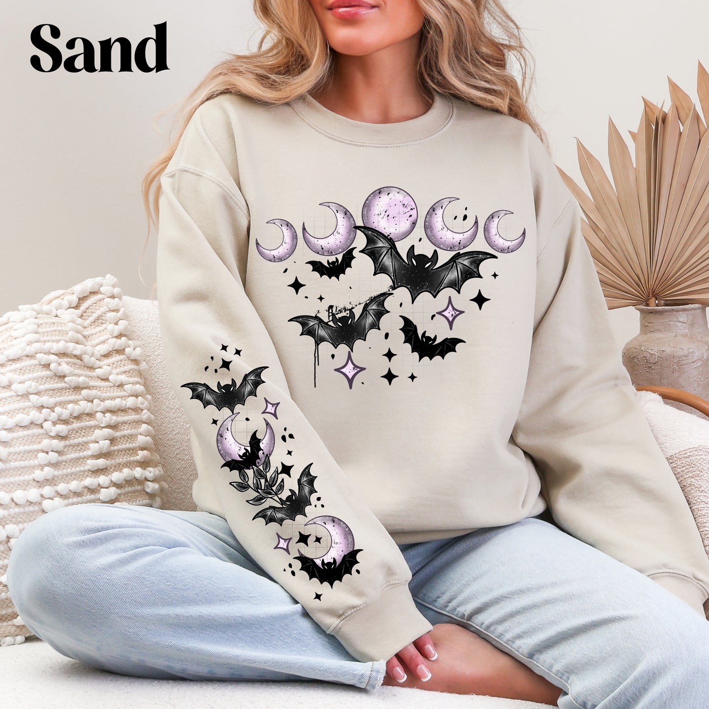 Bats Moon Phase Sweatshirt