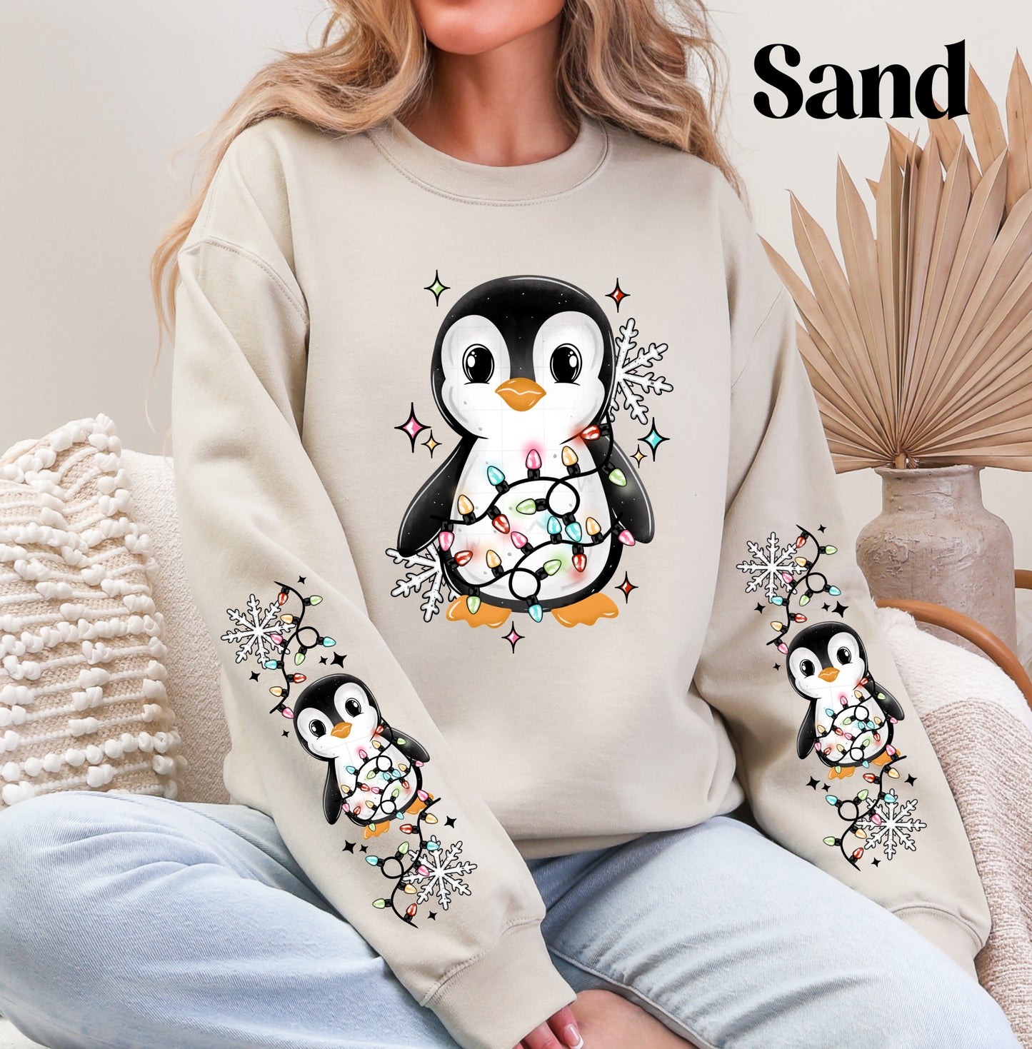 Penguin Lights Sweatshirt