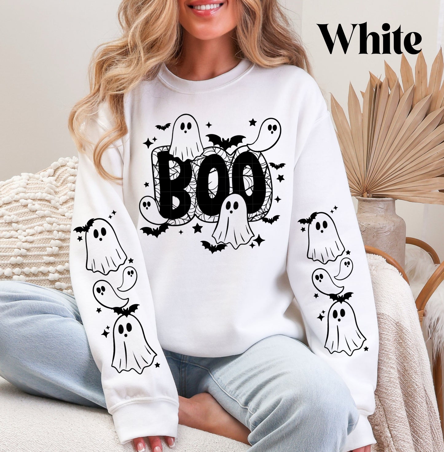 Boo Ghost (Black) Sweatshirt