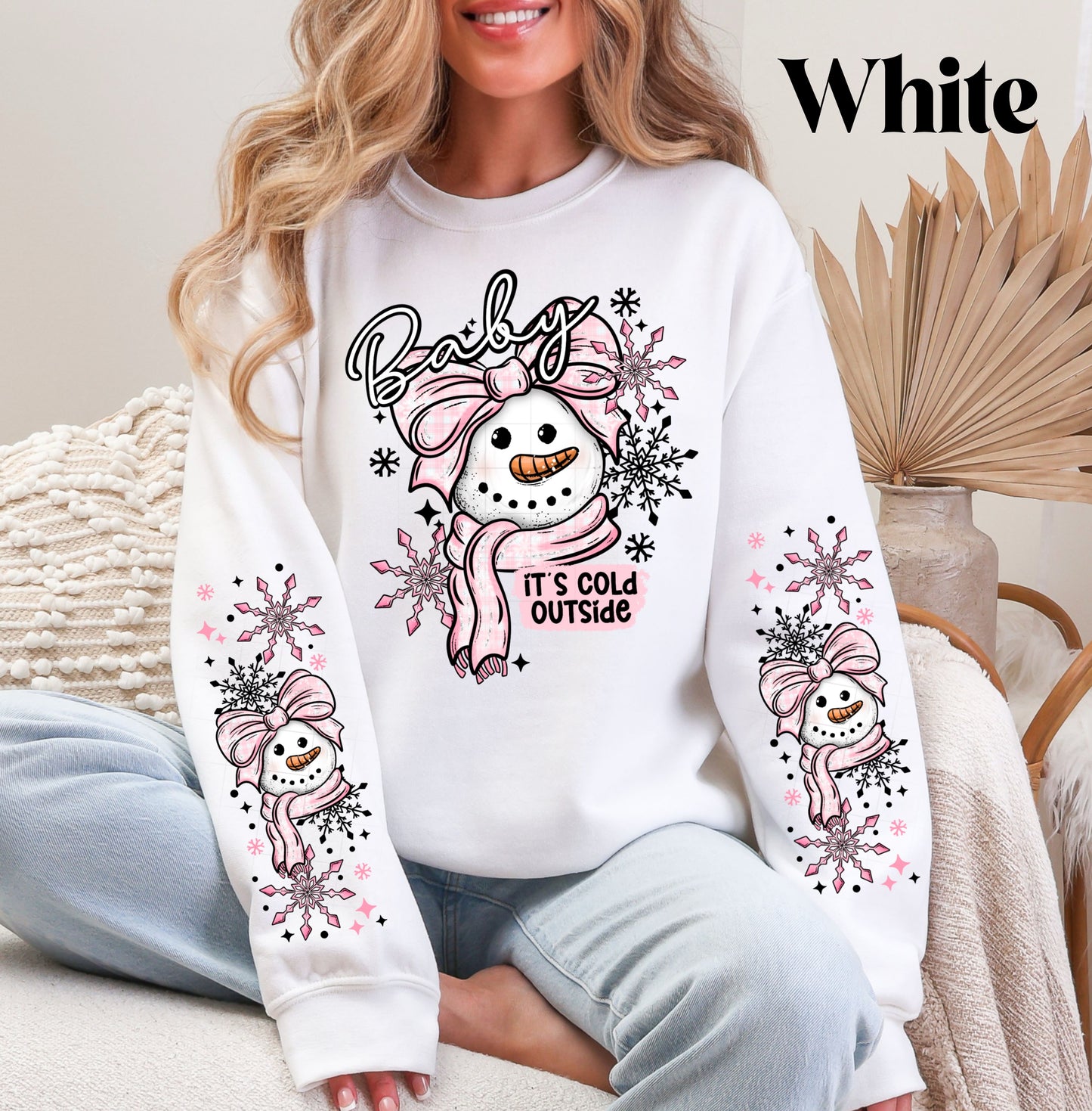 Baby Its Cold Sweatshirt Pinks