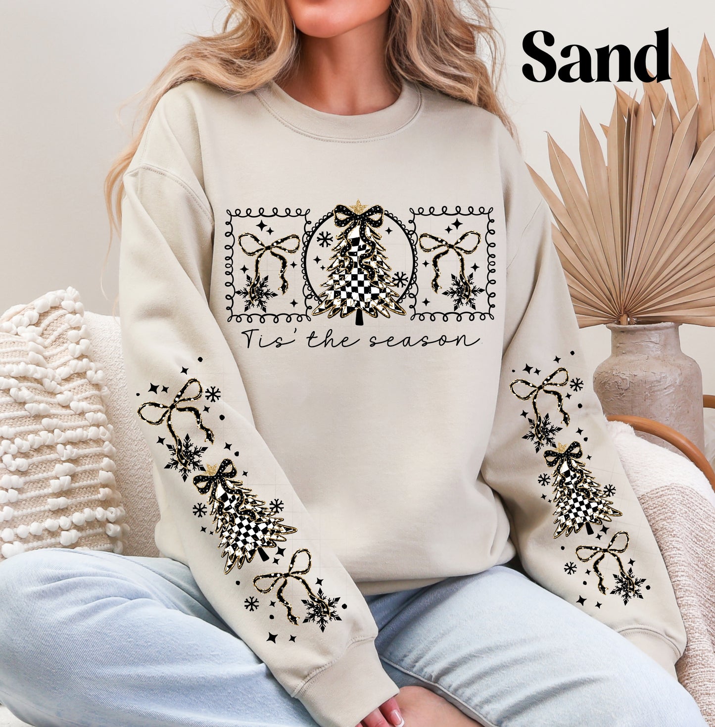 Tis The Season Bows Sweatshirt