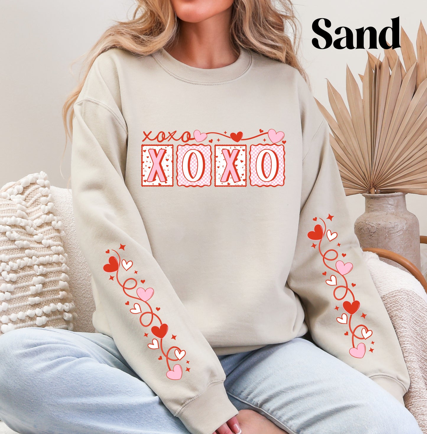 XoXo Heart Sleeve Sweatshirt