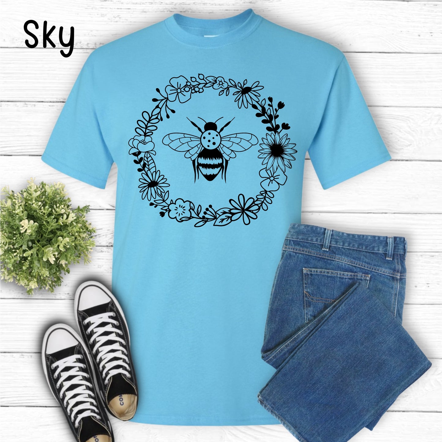 Floral Bee T-Shirt