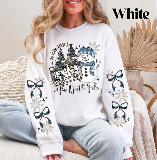 North Pole Snowman Sweatshirt