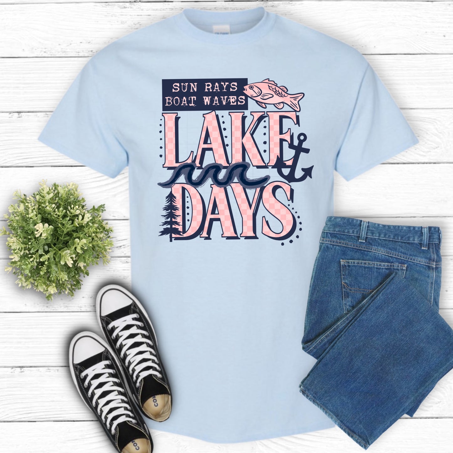 Sun Rays Lake Days T-Shirt