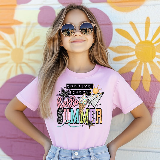 Goodbye School Pink T-Shirt