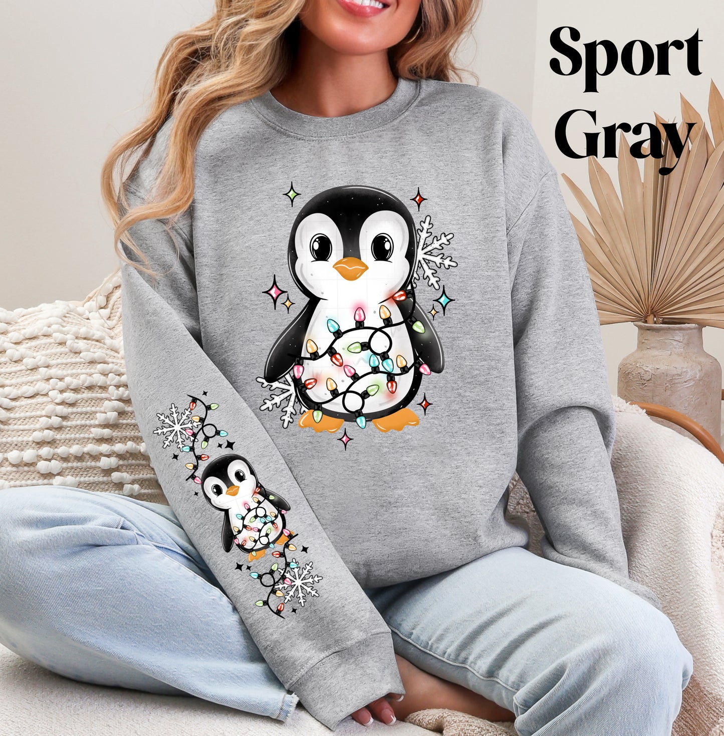 Penguin Lights Sweatshirt