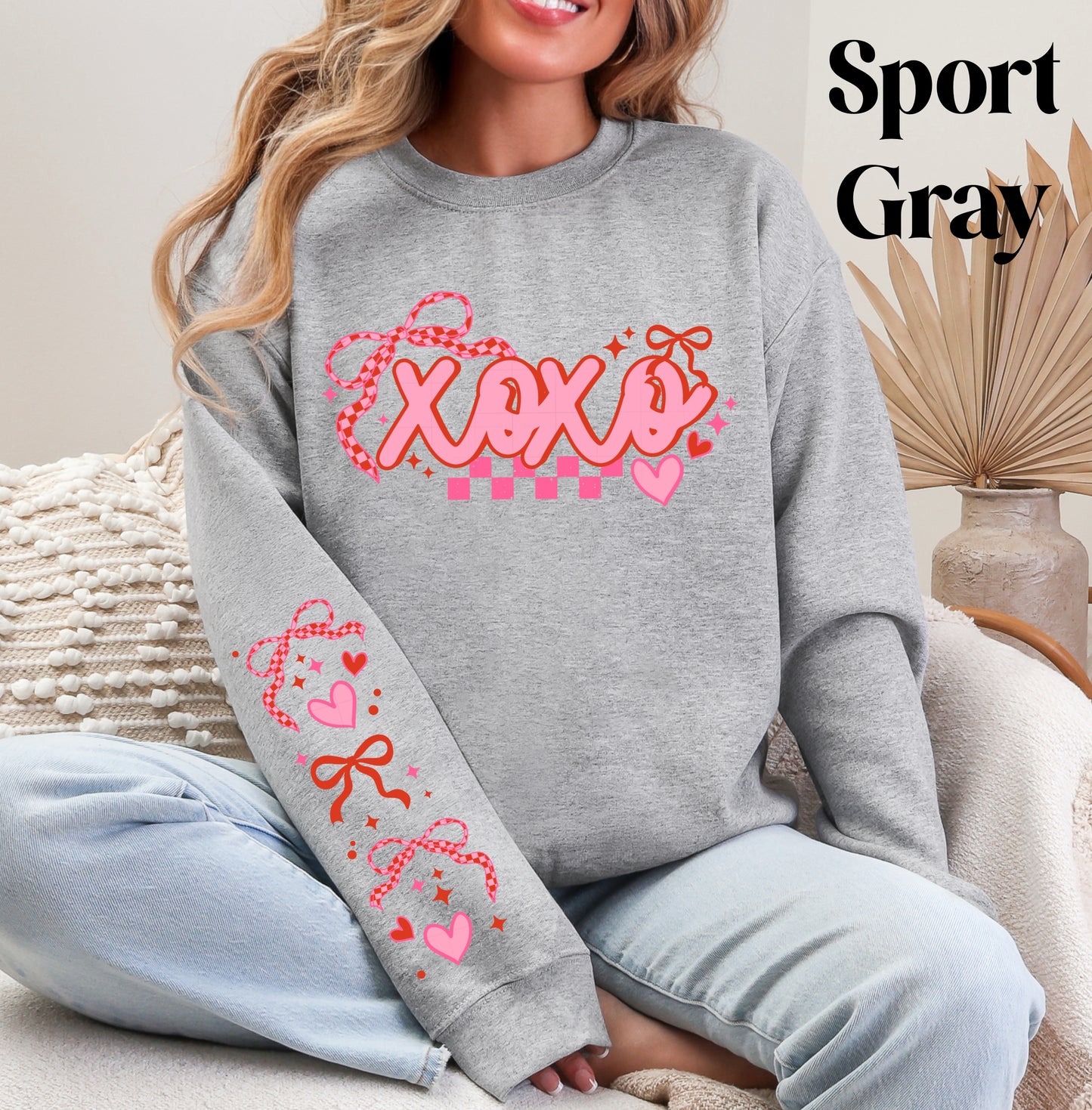 XOXO Bow Sweatshirt