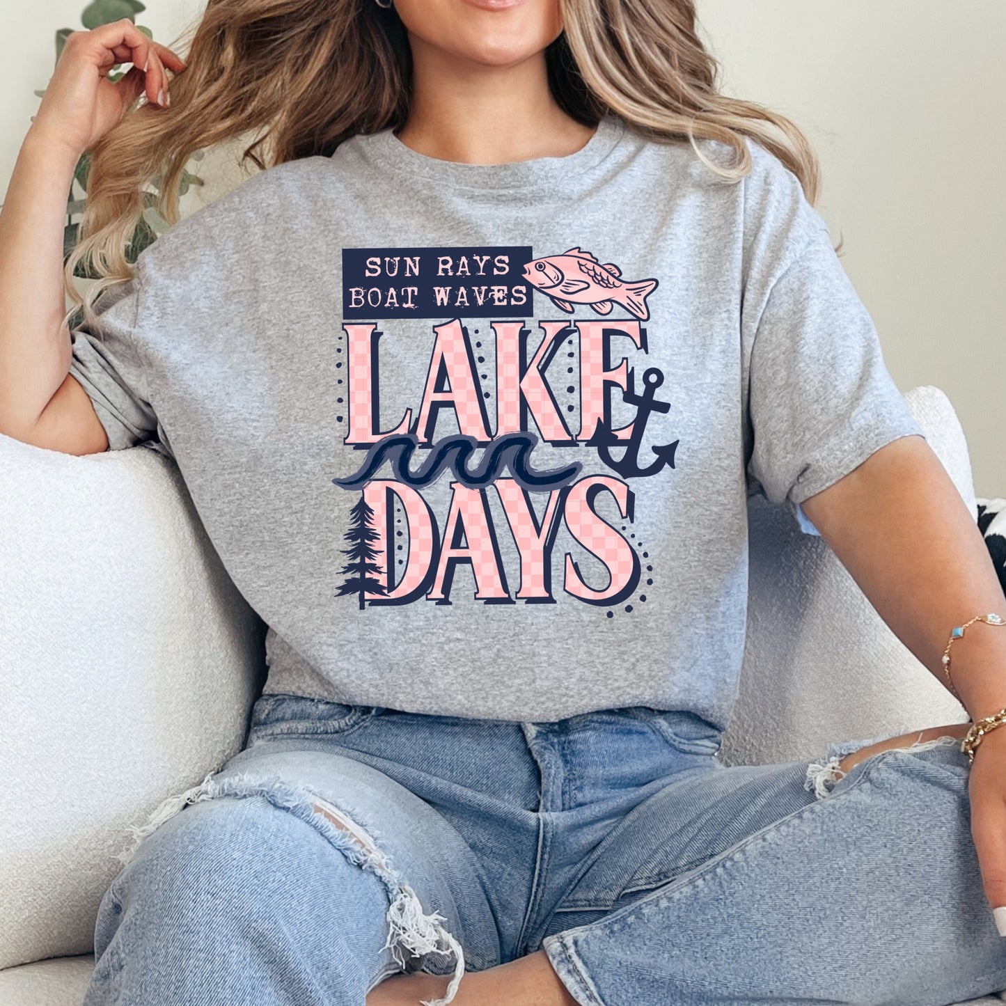 Sun Rays Lake Days T-Shirt